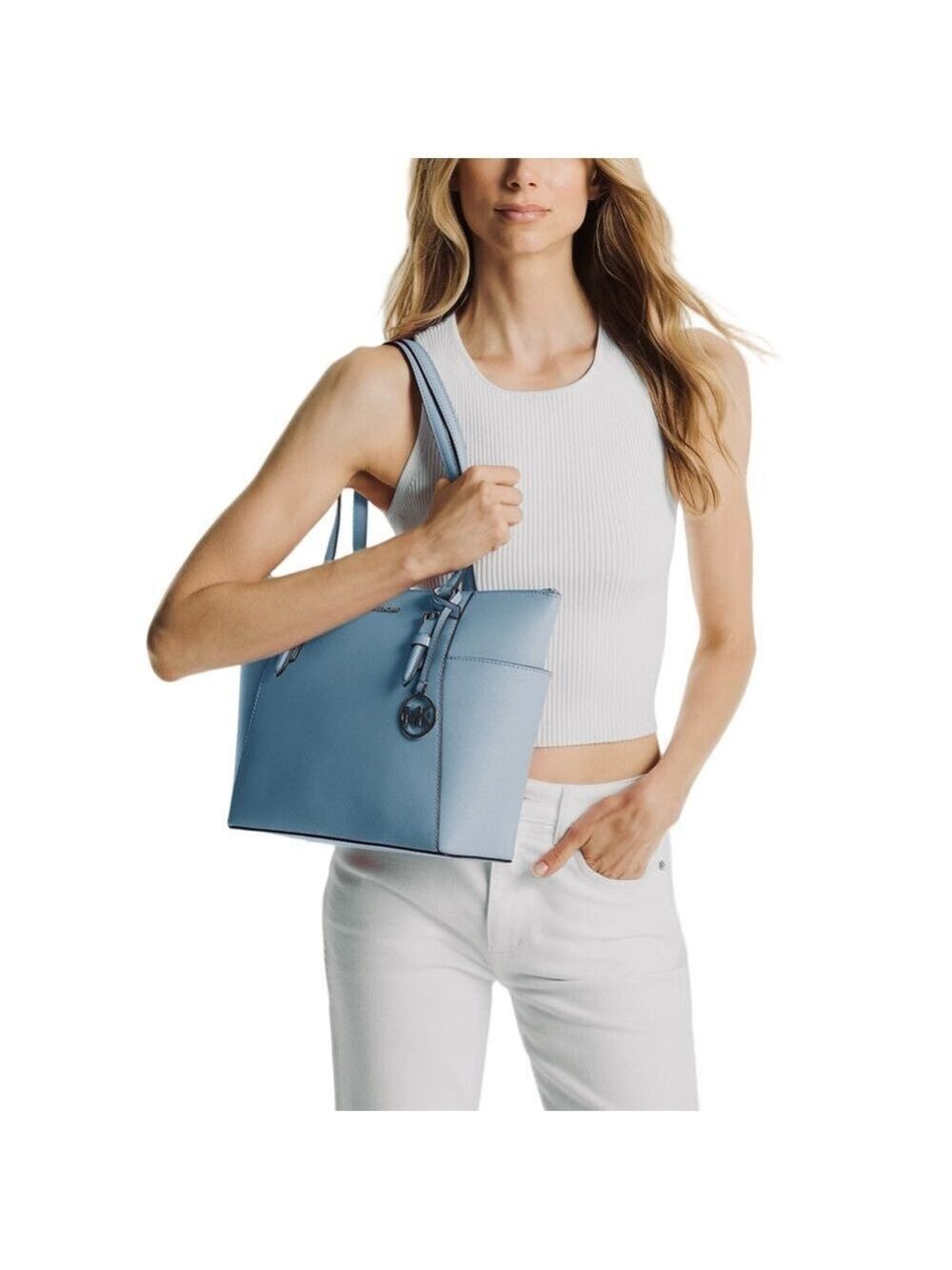 Michael Korse large Saffiano leather Charlotte tote bag